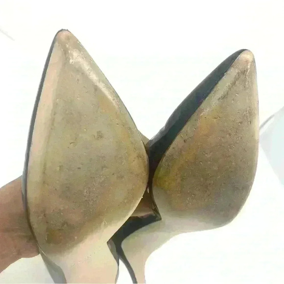 J. CREW  Valentina Patent Leather Black Heels Sz 6 EUC Italy - Picture 8 of 9